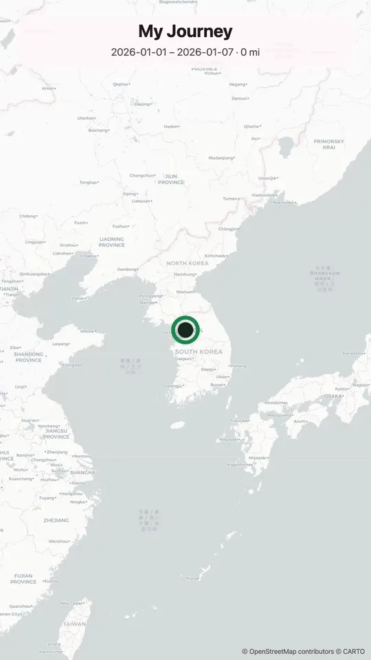 Timeline Visualizer demo — Google Maps Timeline travel route video